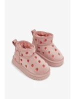 Dětské sněhule s růžové model 21762615 - Boto Dětské sněhule s růžové model 21762615 - Boto