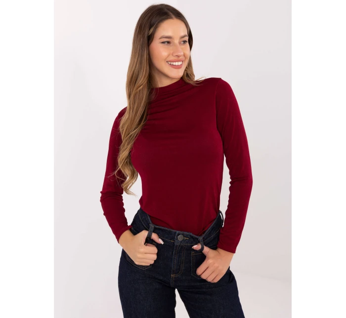 Bluzka IT BZ model 21441268 bordowy - FPrice Bluzka IT BZ model 21441268 bordowy - FPrice