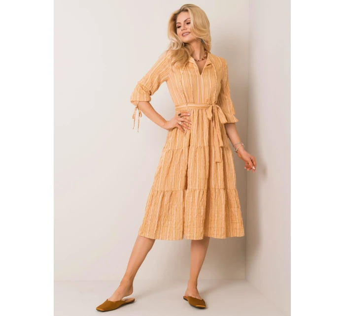 Šaty LK SK 508005.07P tmavo žltá Šaty LK SK 508005.07P tmavo žltá