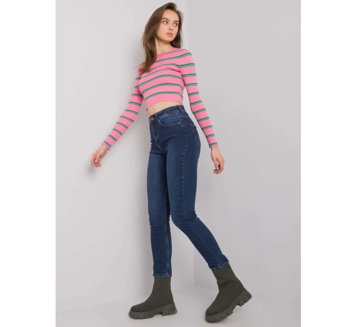 Džínové kalhoty MR SP model 16264991 tmavě modrá - FPrice Džínové kalhoty MR SP model 16264991 tmavě modrá - FPrice