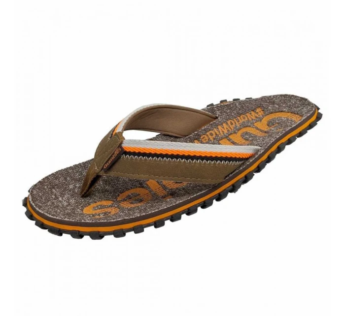 Unisex žabky Cairns Orange-Brown-Black - Gumbies