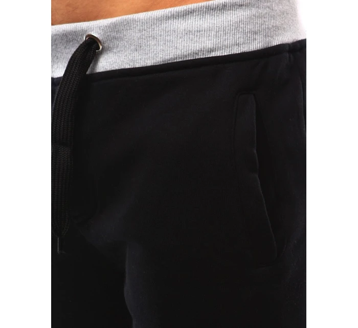 Pánske čierne tepláky FashionStreet UX2213