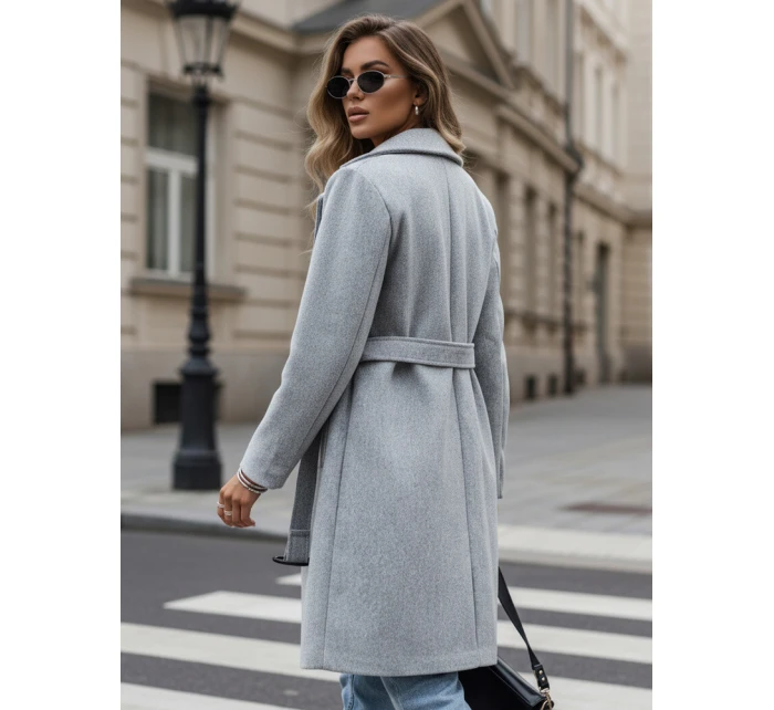 Dámský  kabát světle šedý Dstreet model 21980428 - FashionStreet