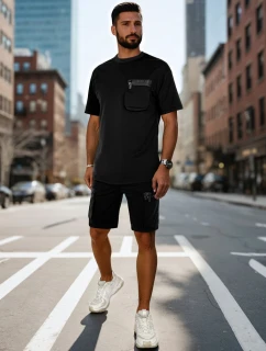 Pánská tepláková souprava černá model 21988679 - Dstreet