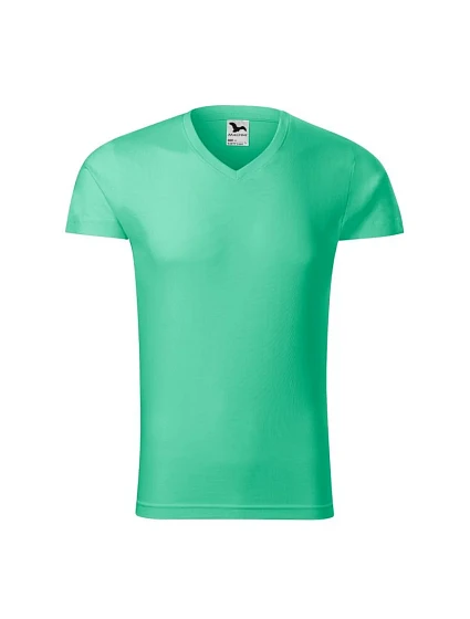 Slim Fit tričko s výstřihem do V M model 18010218 pánské - Malfini Slim Fit tričko s výstřihem do V M model 18010218 pánské - Malfini