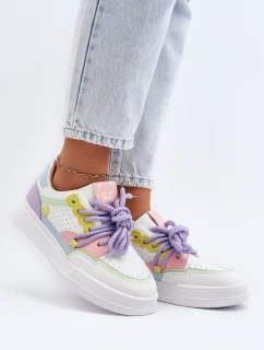 Damskie Sneakersy Eko Skórzane Multikolor Avanalis