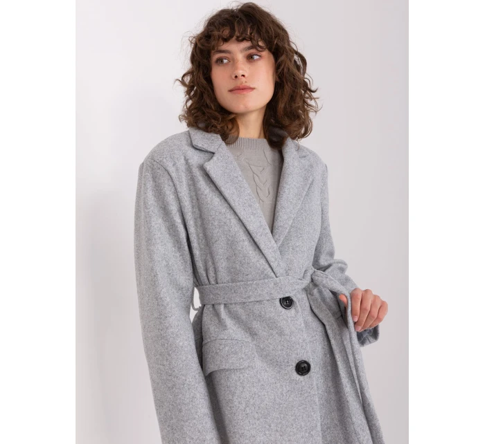 Płaszcz TW PL BI model 19014696 szary - FPrice Płaszcz TW PL BI model 19014696 szary - FPrice