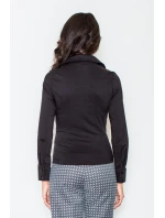 Košieľka Rachel M021 Black - Figl Košieľka Rachel M021 Black - Figl