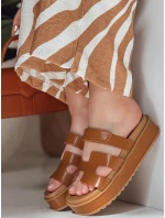 Dámské žabky na suchý zip camel Dstreet model 21987024 - FashionStreet