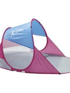 SAMOROZKLADACÍ PLÁŽOVÝ STAN MODRÝ - RUŽOVÝ