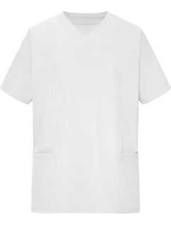 JN Pánský strečový s výstřihem do V 02. white model 22533824 - Daiber