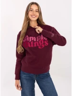 Mikina D10608BC02801A4NO bordová