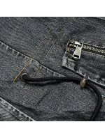 Dámska džínsová bunda s kožušinovou podšívkou (B8068-1046)