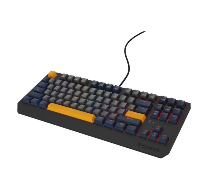 GENESIS Thor 230 TKL Herná USB QWERTY klávesnica česká modrá