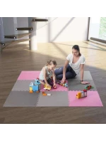 Multipack One Fitness puzzle podložka MP10 ružovo-sivá 9 kusov 10 mm