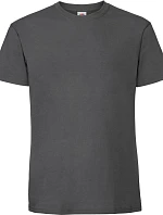 Fruit of the Loom Iconic 195 T Pánske tričko z hrubého materiálu 16.1422 light graphite