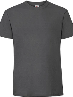 Fruit of the Loom Iconic 195 T Pánske tričko z hrubého materiálu 16.1422 light graphite