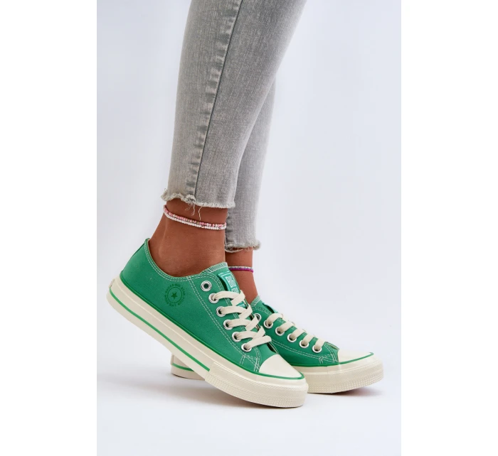 Niskie Trampki Damskie Big Star NN274268 Zielone