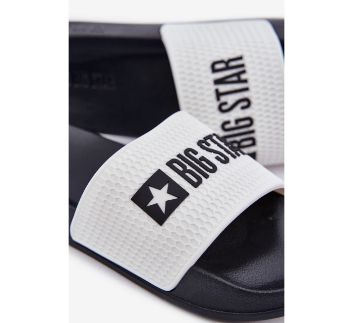 Męskie Klapki Big Star JJ174506 Białe