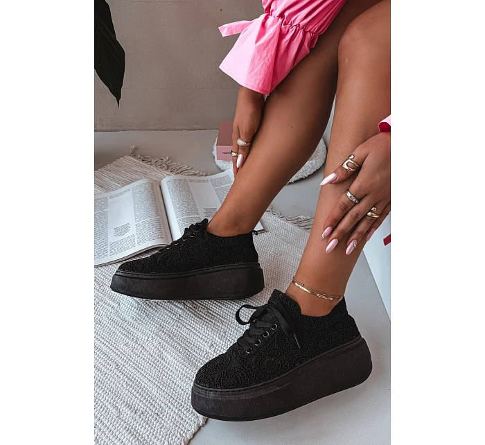 Dámské tenisky na platformě Černé model 21937761 - Boto