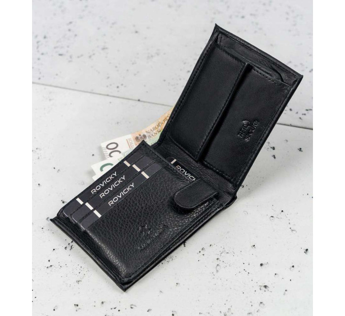 Pánske peňaženky [DH] 0670 D BLACK