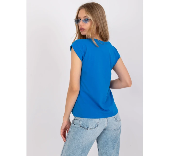 Tričko RV TS model 17047378 tmavě modrá - FPrice Tričko RV TS model 17047378 tmavě modrá - FPrice