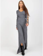 Kalhoty VI SP model 17846691 tmavě šedá - FPrice Kalhoty VI SP model 17846691 tmavě šedá - FPrice