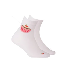 TENKÉ PONOŽKY FARBA 6-11 ROKOV DIEVČATÁ BIELA 27/29