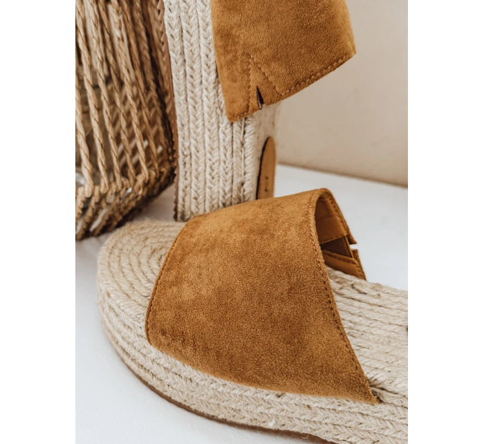 Dámske žabky SUMMERRY camel FashionStreet ZY0986