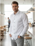 Koszula męska slim fit  biała model 22007707 - FashionStreet