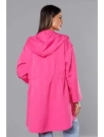 Ružový tenký asymetrický dámsky prehoz cez oblečenie (B8117-83)