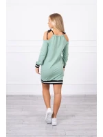 Tres Chic tmavo mätové šaty