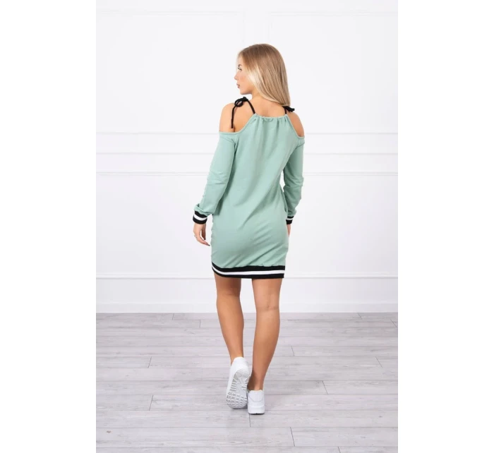 Tres Chic tmavo mätové šaty