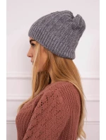 Fleecová čiapka Anna K238 tmavo šedá