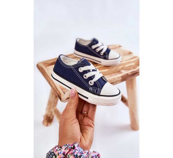 Dziecięce Trampki Klasyczne Granatowe Filemon Dziecięce Trampki Klasyczne Granatowe Filemon