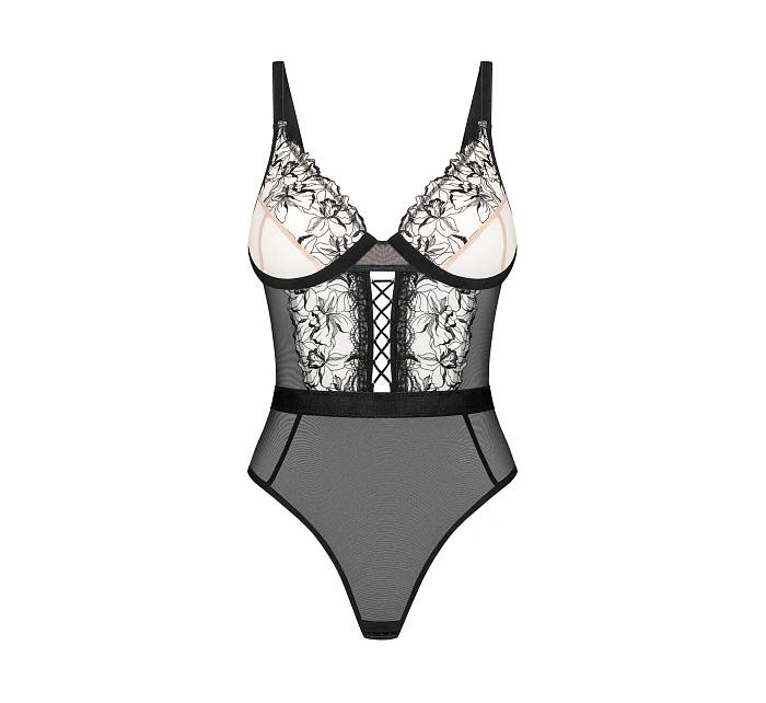 Dámské body Teddy černé model 22097958 - Obsessive Dámské body Teddy černé model 22097958 - Obsessive