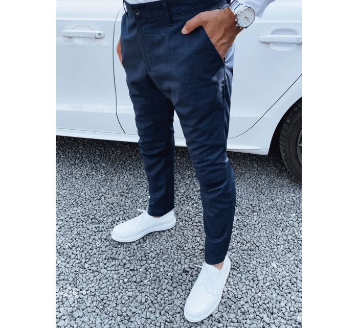 Pánské tmavě modré chinos kalhoty model 21977248 - Dstreet