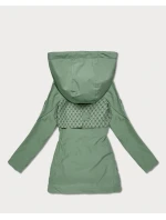 Dámska šedo-zelená bunda Goodlookin s monogramom (KK60412-3#)