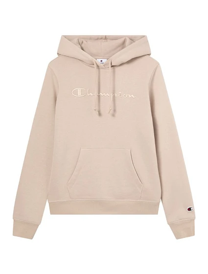 Dámská mikina s kapucí beige model 21812378 - CHAMPION Dámská mikina s kapucí beige model 21812378 - CHAMPION