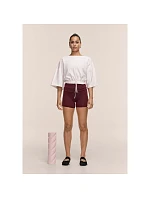 Dámske tričko CASALL Heavy Cotton Crop Tee, biela farba