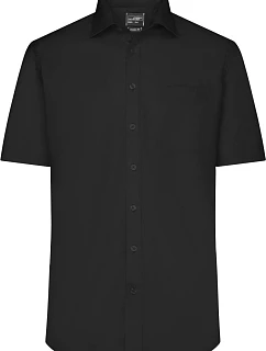 JN  keprová košile s krátkým rukávem 02.0 black model 22488360 - Daiber