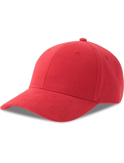 Atlantis Headwear Pilot-S 6-panelová čiapka z hrubej bavlny 33.0273 červená Atlantis Headwear Pilot-S 6-panelová čiapka z hrubej bavlny 33.0273 červená