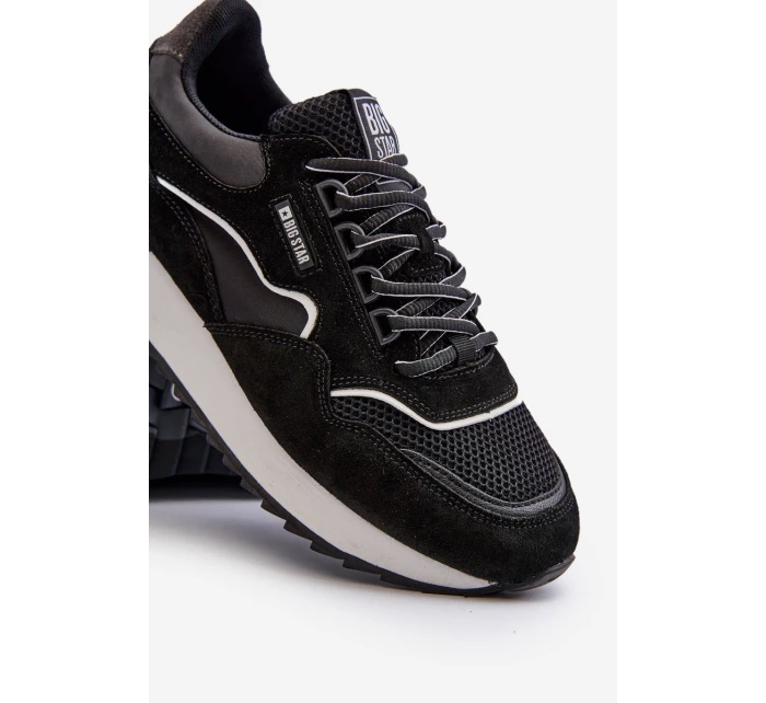 Sneakersy Męskie Big Star NN174321 Memory Foam System Czarne