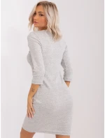 Sukienka EM SK HS 20 model 18781150 jasny szary - FPrice Sukienka EM SK HS 20 model 18781150 jasny szary - FPrice