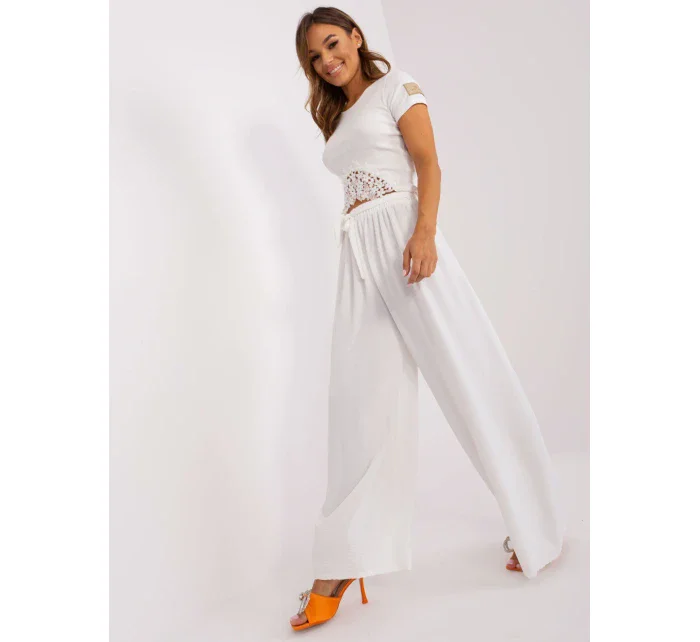 Spodnie TW SP BI model 18725252 ecru - FPrice