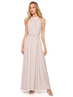 model 17775771 Maxi šaty s výstřihem černé - Moe