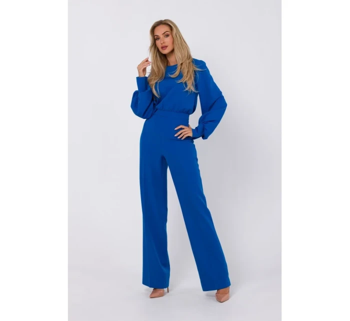 M754 Kombinéza s ozdobnými rukávmi - modrá