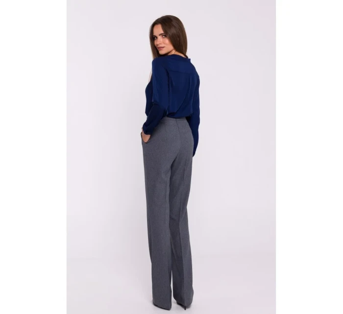 S375 Blúzka s dlhými rukávmi - tmavomodrá