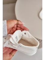 Dámske zateplené tenisky z eko kože White Big Star