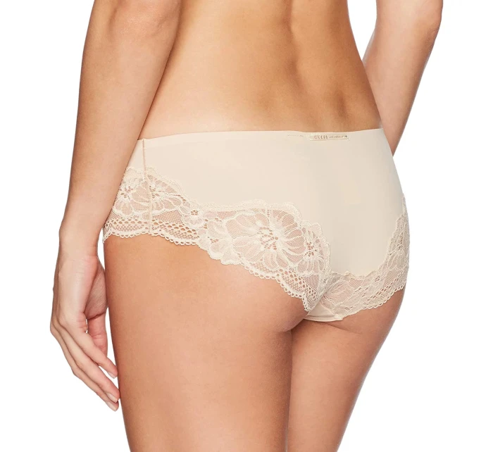 Nohavičky O77E10MC00P-B204 béžová - Guess